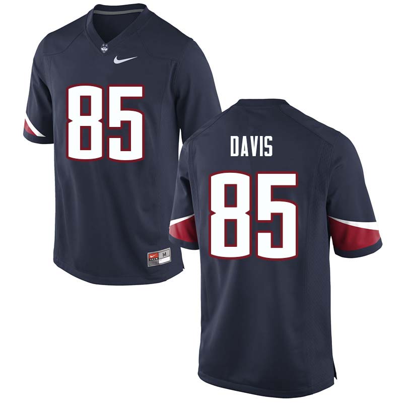 Men's #85 Geremy Davis Uconn Huskies College Football Jerseys Sale-Navy